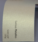 Дизайнерская Бумага для конвертов и свитков - Кириус Металлик золотой лист 120г/м2 - 
